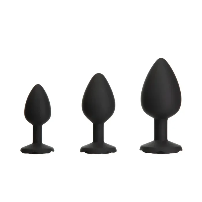 Rose Plug Set – 3 Silicone Plugs Anal Trainer Kit