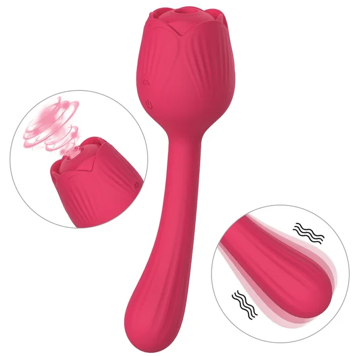 Rose Sucking Toy Wand Vibrator