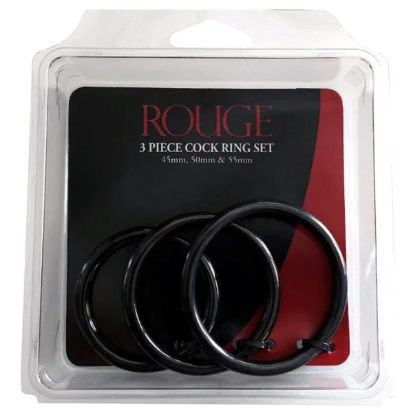Rouge Garments Stainless Steel 3 Rings Set