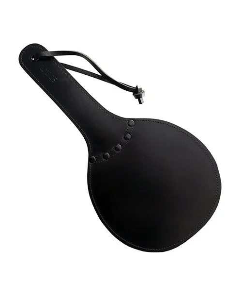 Rouge Leather Padded Ping Pong Paddle – Black
