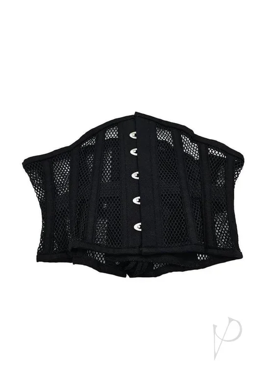 Rouge Mesh Corset Black Large XLarge