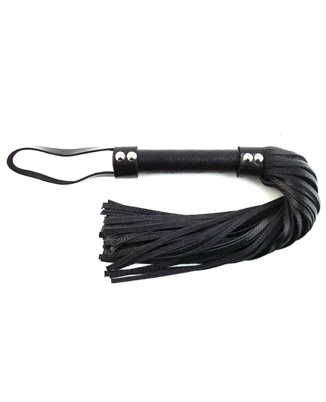 Rouge Short Leather Flogger – Black