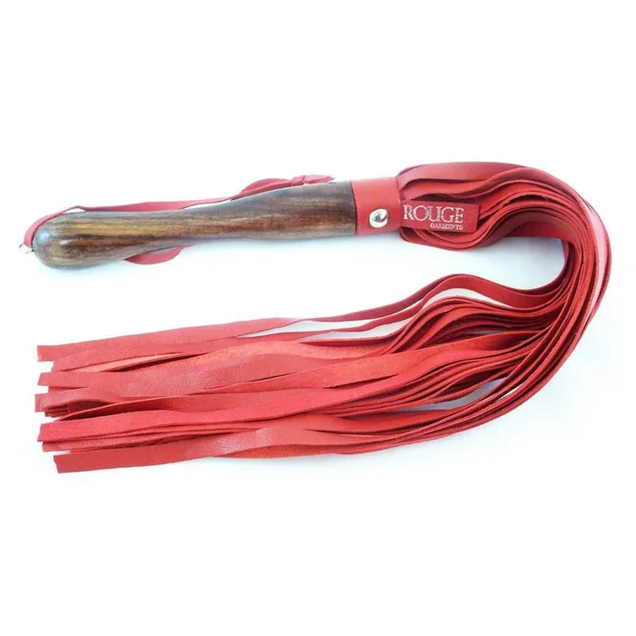Rouge Wooden Handle Leather Flogger