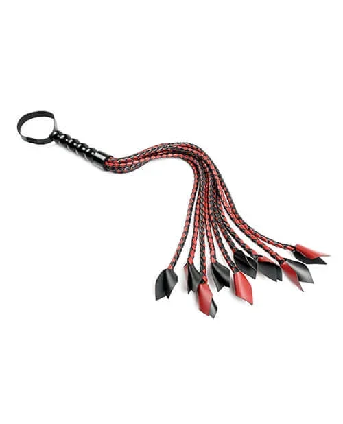 Saffron Braided Flogger by Sportsheets: Evoke the Deepest Sensations!