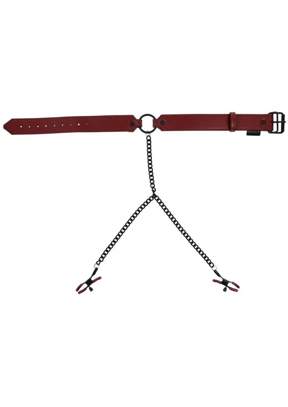 Saffron Collar with Nipple Clamp