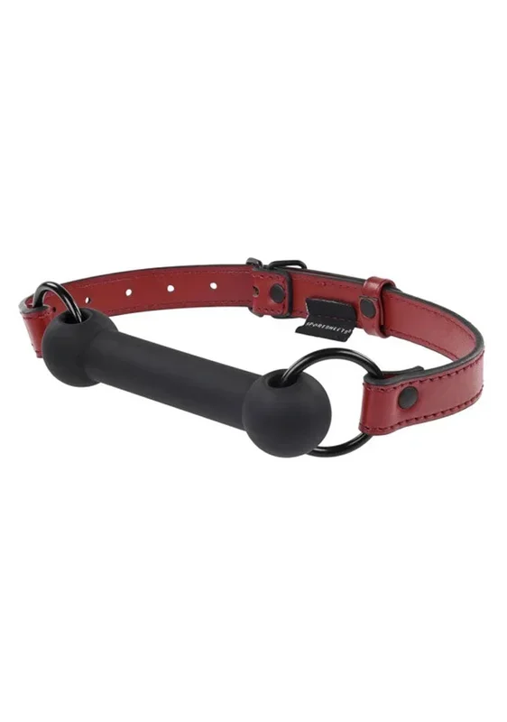 Saffron Silicone Bit Gag – Black/red