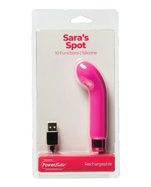 Sara’s Spot Rechargeable Bullet w/G Spot Sleeve – 10 Functions Pink