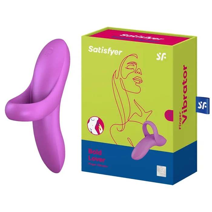 Satisfyer Bold Lover – Dark Pink USB Rechargeable Finger Stimulator