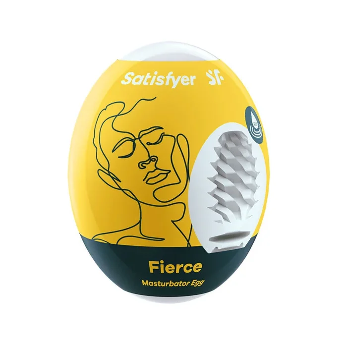 Satisfyer Masturbator Egg – Fierce – White Stroker Sleeve