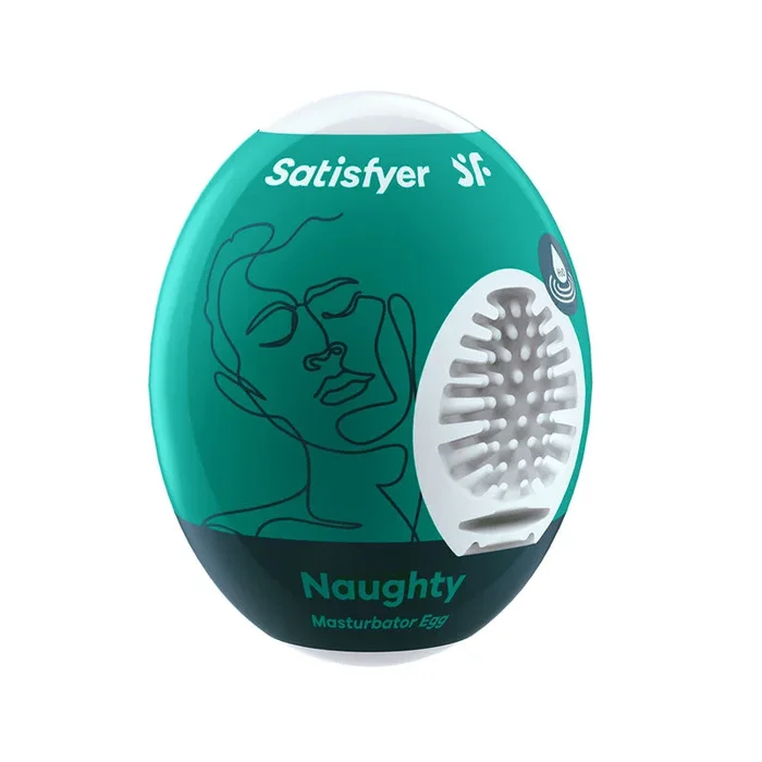 Satisfyer Masturbator Egg – Naughty – White Stroker Sleeve