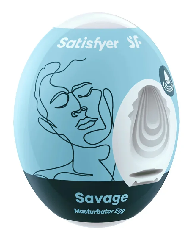 Satisfyer Masturbator Egg – Savage – Blue