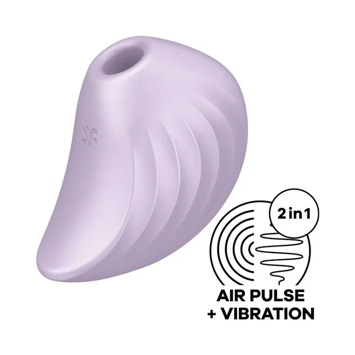 Satisfyer Pearl Diver – Violet – Violet USB Rechargeable Air Pulsation Stimulator