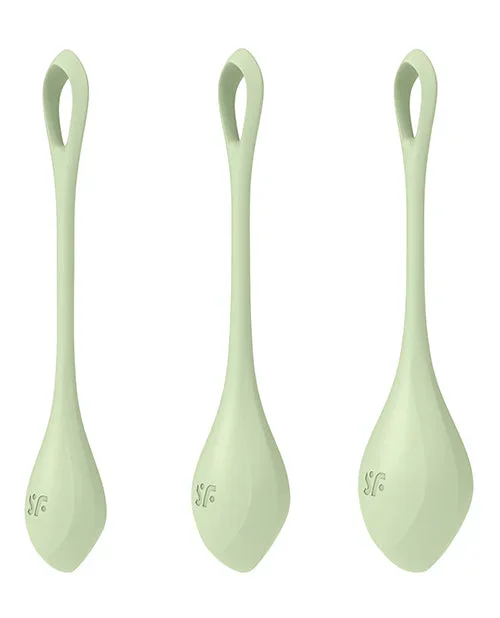 Satisfyer Yoni Power 2 Balls Training Set – Light Green