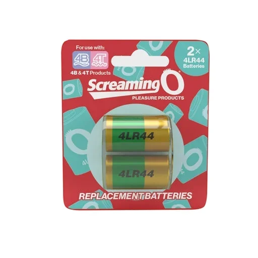 Screaming O Replacement 4LR44 Batteries 2 Pack for Vibrators