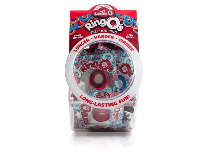 Screaming O Ring O Vibrating Rings Fishbowl Display – 36-Piece