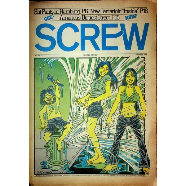 Screw Men’s Newspaper Hot Pants In Hamburg No.181 August 21 1972 061224OSRP