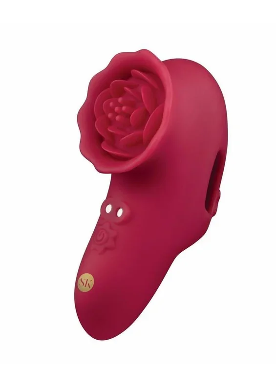 Secret Kisses Rosegasm Playful Petal Rechargeable Silicone Finger Vibrator
