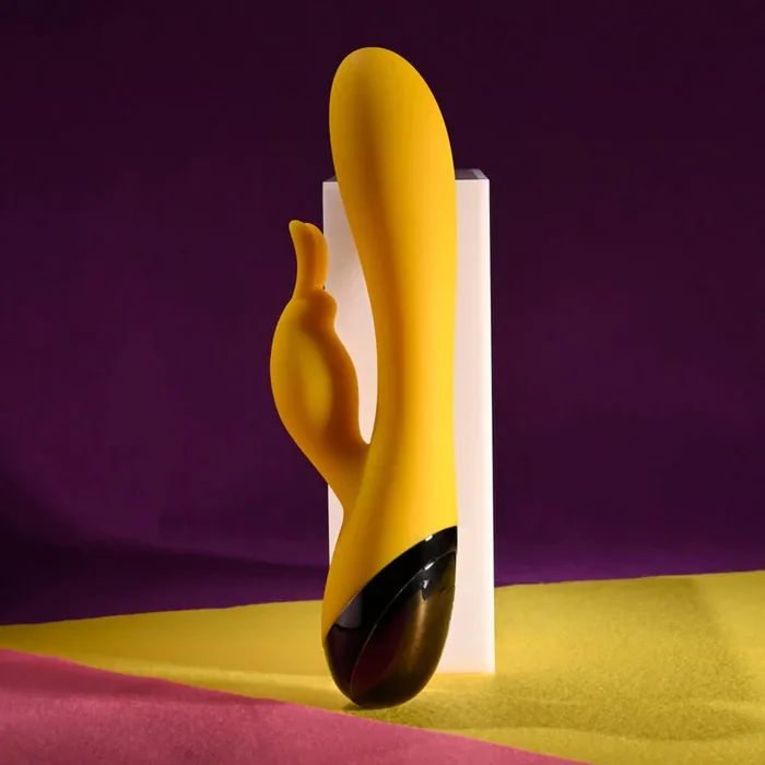 Selopa Buzzz Bunny Rechargeable Silicone Rabbit Vibrator – Yellow