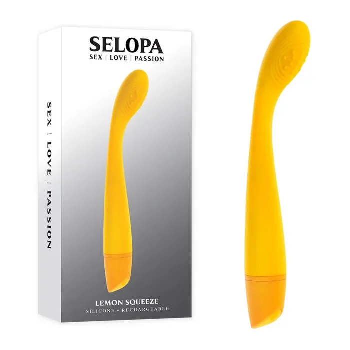 Selopa LEMON SQUEEZE – Yellow 18.4 cm USB Rechargeable Vibrator