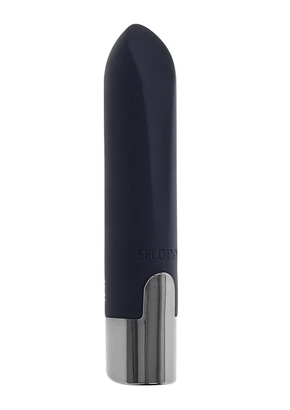 Selopa Little Buddy Rechargeable Silicone Bullet Vibrator – Black
