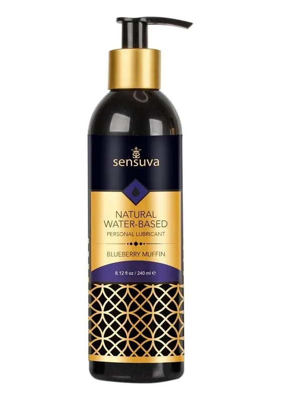 Sensuva Natural Water Based Blueberry Muffin Flavored Lubricant