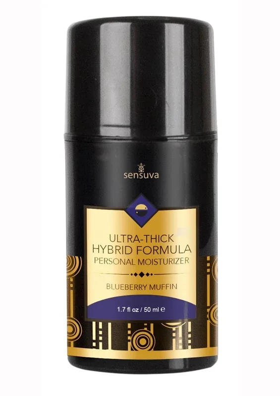 Sensuva Ultra Thick Hybrid Personal Moisturizer Blueberry Muffin Flavored Lubricant