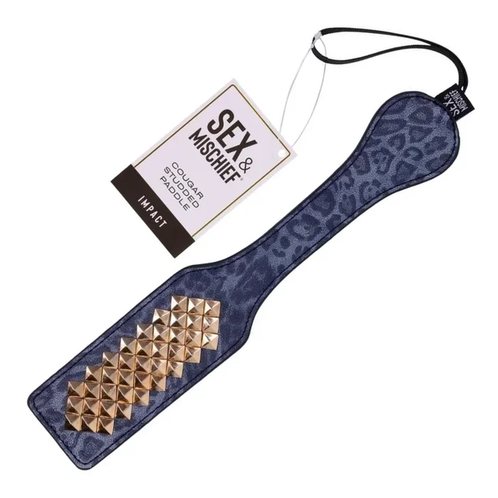 Sex & Mischief Cougar Studded Paddle