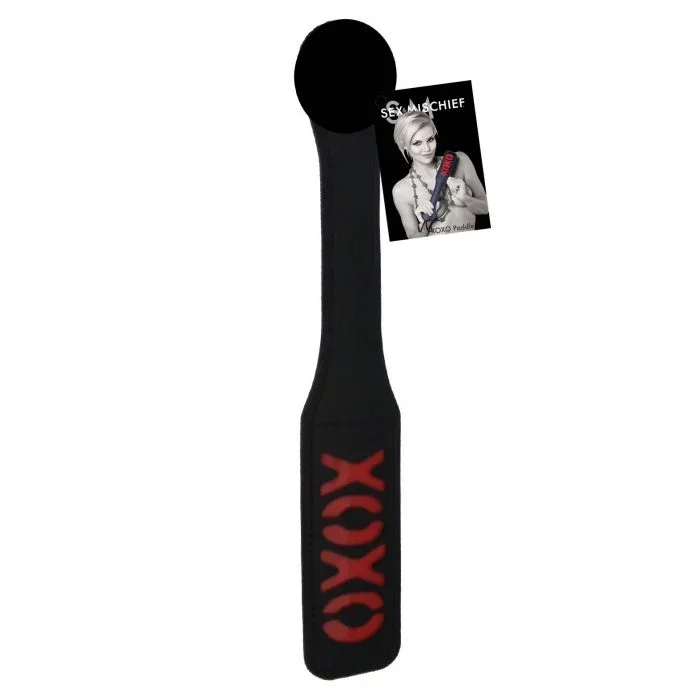 Sex & Mischief Impressions XOXO Paddle – Black