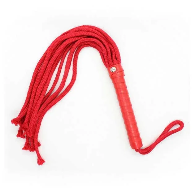 Sex & Mischief Red Rope Flogger