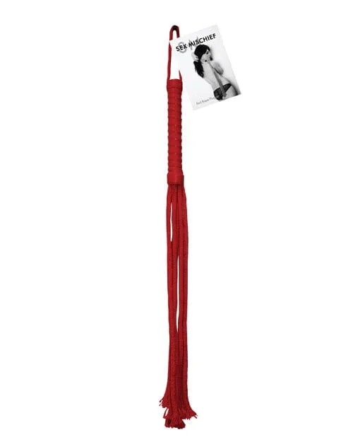 Sex & Mischief Rope Flogger – Red