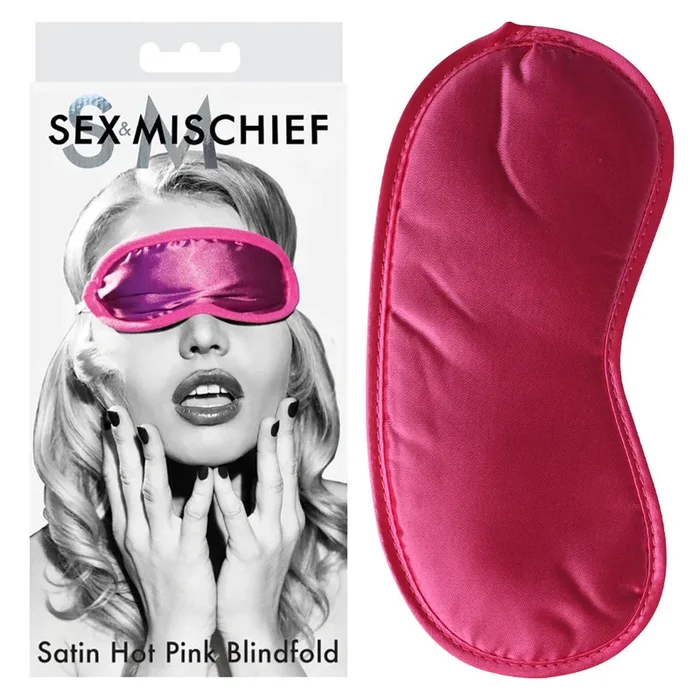 Sex & Mischief Satin Blindfold Hot Pink – Hot Pink Blindfold