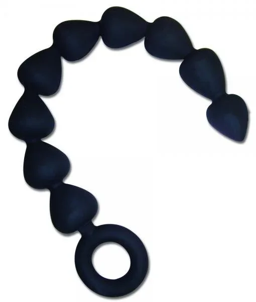 Sex & Mischief silicone anal beads – black