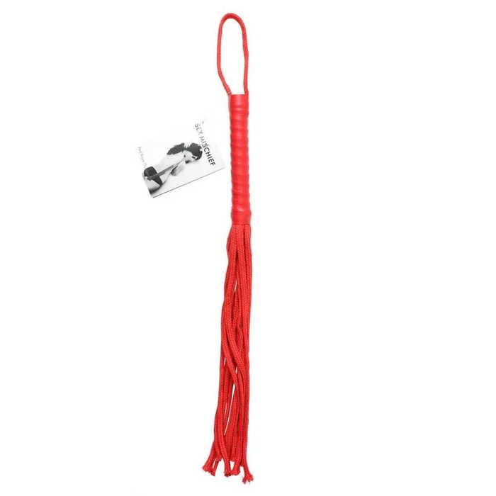 Sex and Mischief Red Rope Flogger