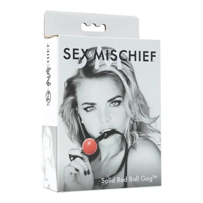 Sex and Mischief Solid Red Ball Gag