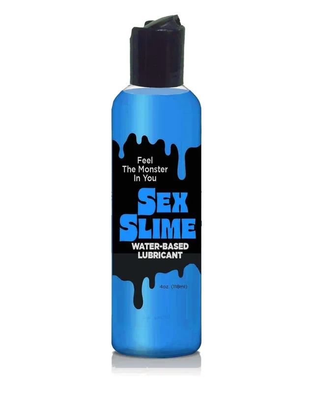Sex Slime Blue Lube – 4 oz | Water-Based, Non-Sticky, Paraben & Glycerin Free Lubricant