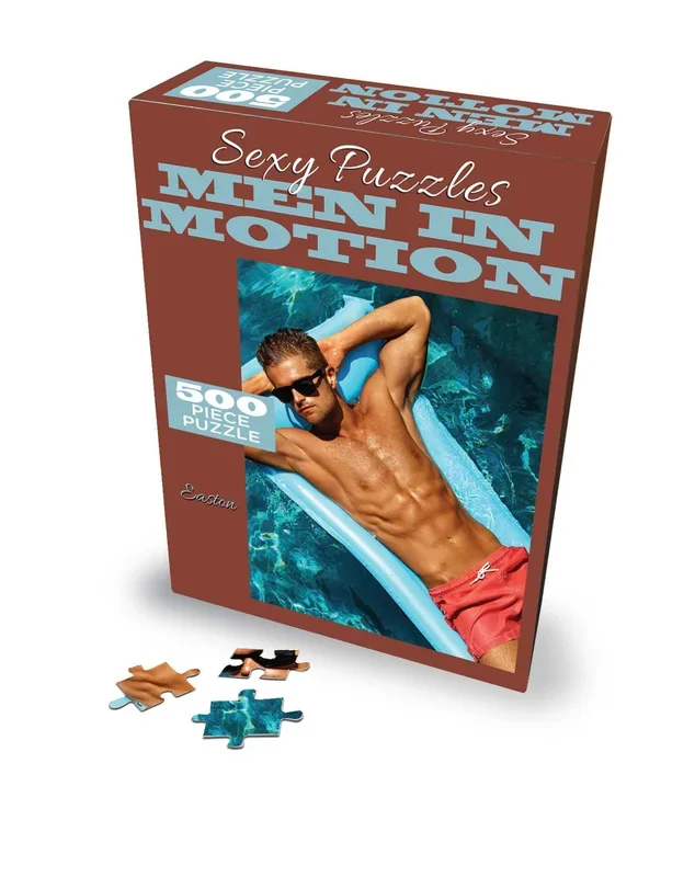 Sexy Men in Motion 500 Piece Puzzle for Adult Intimacy Play