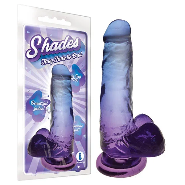 Shades 7” Jelly TPR Dong – Violet 17.8 cm Dong