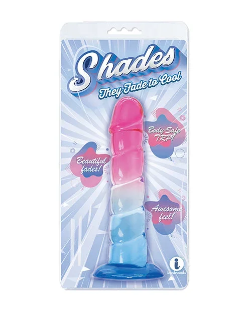 Shades Jelly Swirl TPR Gradient Dong Small – Pink/Blue