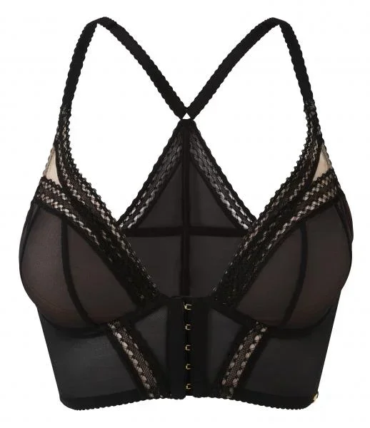 Sheer Seduction Bralet – Black –