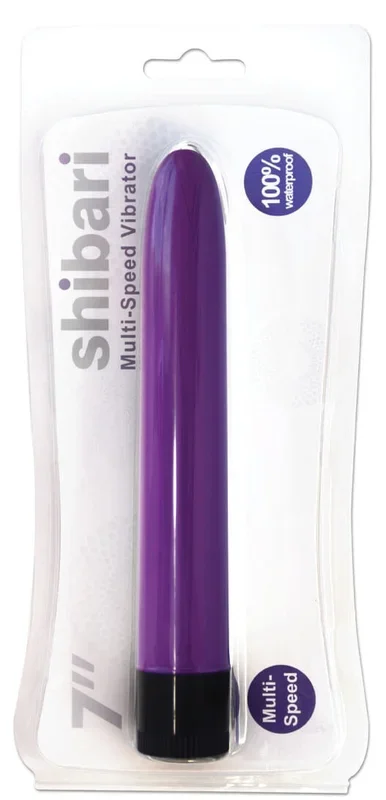Shirabi 7 inches Multi-Speed Vibrator Purple