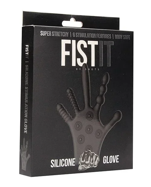 Shots FISTIT Silicone Stimulation Glove – Black