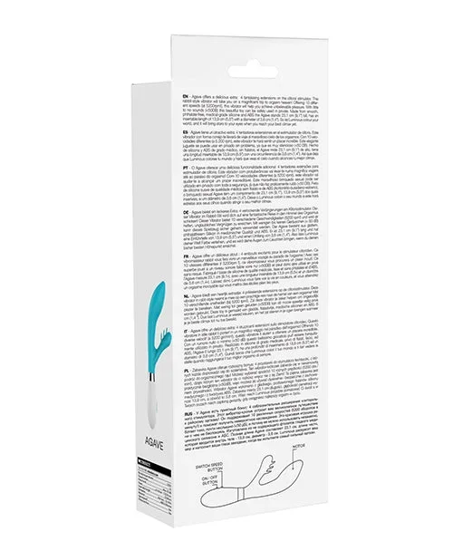 Shots Luminous Agave Silicone 10 Speed Rabbit – Turquoise