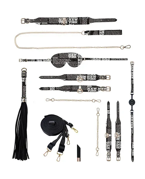 Shots Ouch! NY Collection Bondage Kit with Bag – Black