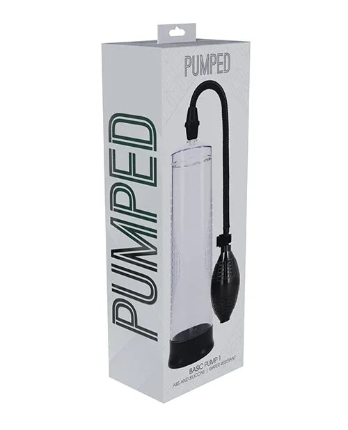 Shots Pumped Basic Penis Pump Vacuum Erection Device Water Resistant Translucent for Instant Hard Erections