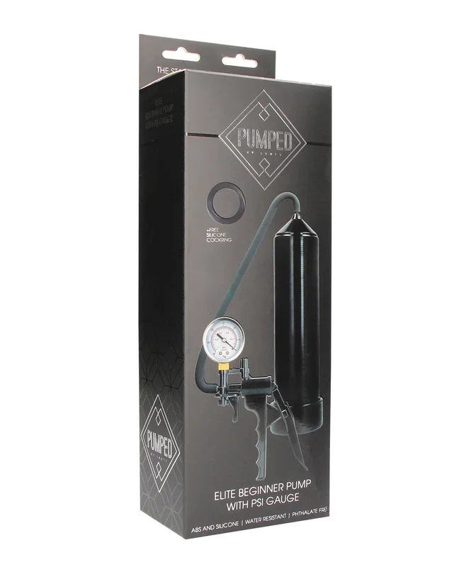 Shots Pumped Elite Beginner Pump w/PSI Gauge – Black
