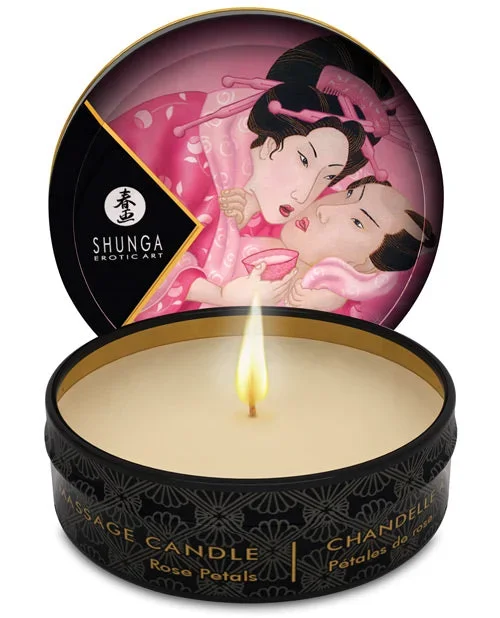 Shunga Aphrodisia Mini Candlelight Massage Candle – 1 oz Roses