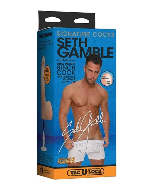 Signature Cocks Ultraskyn 8″ Cock with Removable Vac-U-Lock Suction Cup – Seth Gamble