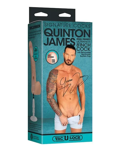 Signature Cocks Ultraskyn 8 Inch Cock with removable Vac-u-lock Suction Cup – Quinton James