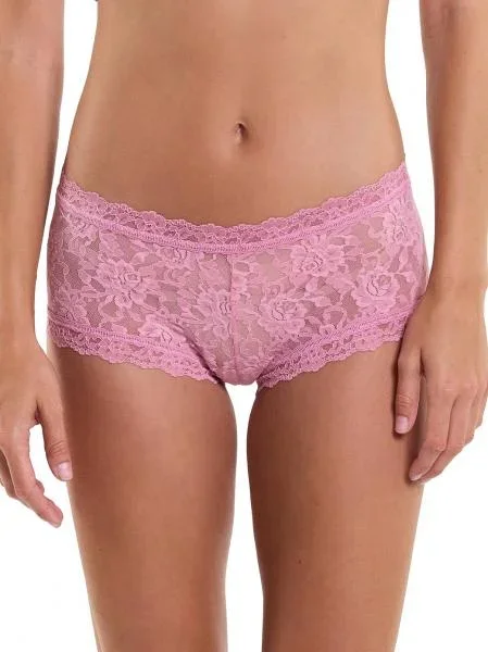Signature Lace Boyshort – Tea Cake –