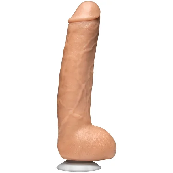 Signature Series – The Legendary John Holmes – 12 Inch Realistic Firmskyn Dildo With Removeable Vac-U-Lock Suction Cup – F-Machine & Harness Compatible – For Adults Only, Vanilla